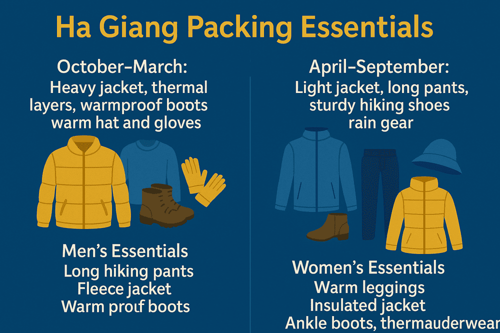 Ha Giang packing essentials for foreing tourist